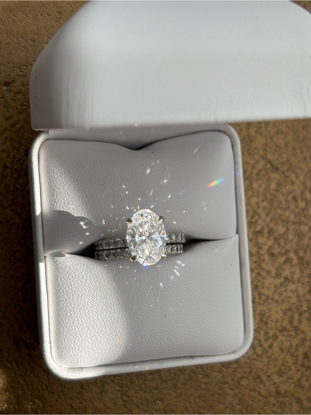💍STUNNING💍Lab Grown Diamond Bridal Set Sz 6